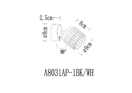 Спот Arte Lamp Atria (Атриа) A8031AP-1WH