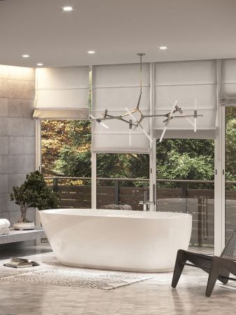 Ванна акриловая Sancos Single FB07 180х85 отдельностоящая овальная с каркасом