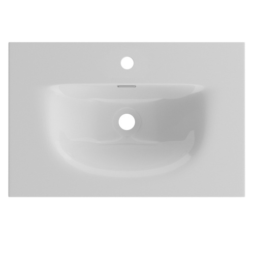 Раковина керамическая BelBagno BB-8099-3-70 71х40 накладная цвет белый глянцевый - фото 3