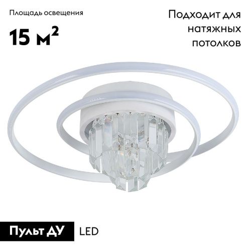 Люстра потолочная Natali Kovaltseva Crystal (Црыстал) LED LAMPS 81115/1C - фото 2