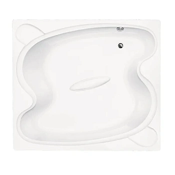 Ванна акриловая Vagnerplast Helios VPBA197HEL2X-04 194х170 пристенная овальная без каркаса