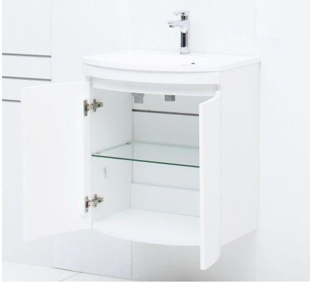 Тумба с раковиной De Aqua Токката 167128 60х40 напольная цвет белый