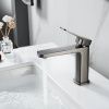 Смеситель Shevanik S9901T на раковину оружейная сталь