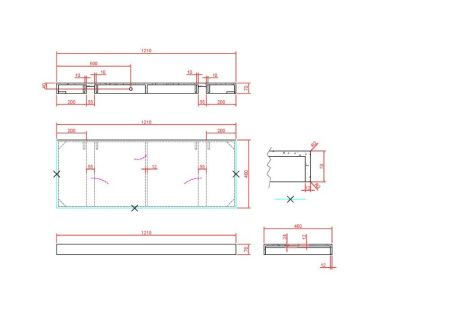 Столешница Armadi Art Flat 869-120-CLCT 120х50 накладная цвет белый
