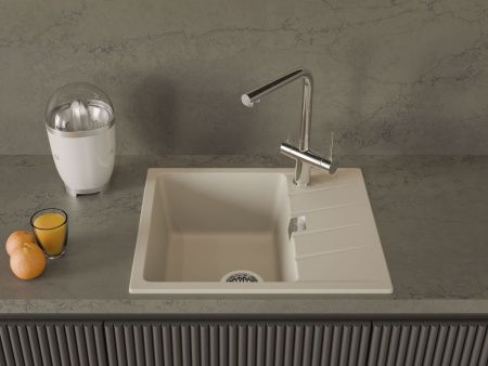 Кухонная мойка Rivelato RAUM RM-58 beige scuro 60х50 цвет бежевый
