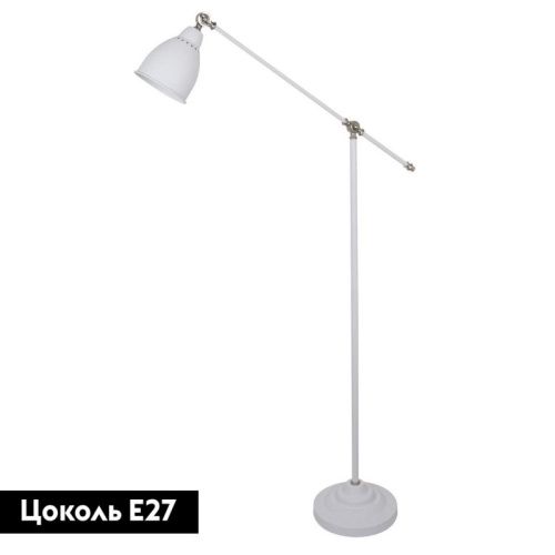 Торшер Arte Lamp Braccio (Браццио) A2054PN-1WH - фото 2