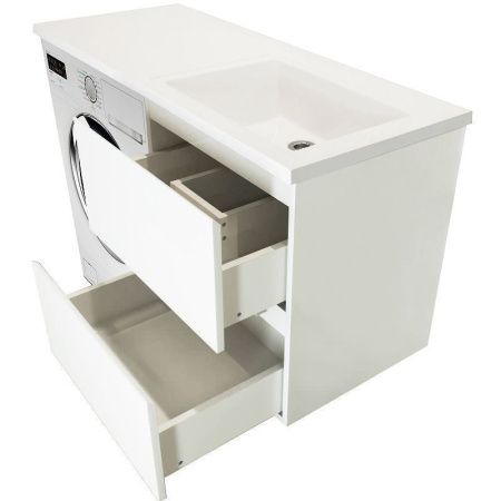 Тумба с раковиной Эстет Dallas Luxe 120 ФР-00001929 120х50 подвесная цвет белый