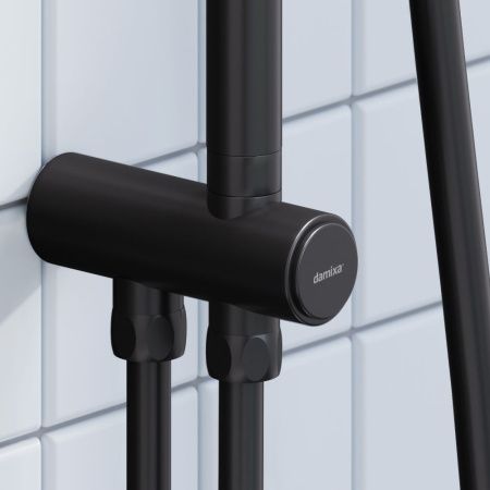 Душевая стойка Damixa Merkur 940000300 настенная цвет черный