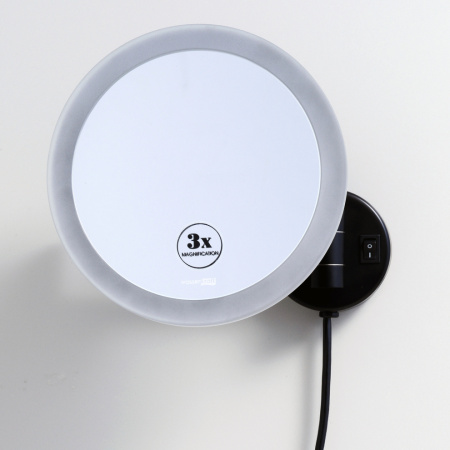 Зеркало косметическое WasserKRAFT 1004BLACK Зеркало косметическое WasserKRAFT 1004BLACK