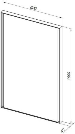 Зеркало с подсветкой Allen Brau Infinity 1.21019.WT 60х100 подвесное