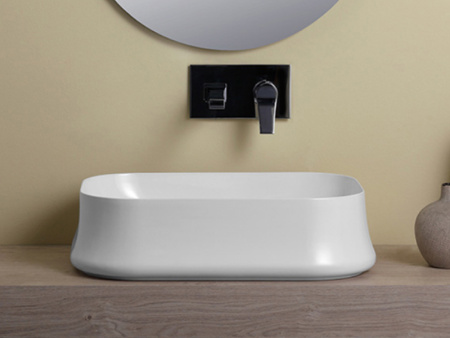 Раковина из санфаянса Simas SH 08 60х42 накладная цвет белый