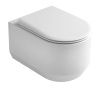 Унитаз подвесной White Ceramic Tao W1080301 белый с сиденьем микролифт безободковый