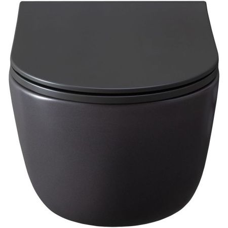 Чаша унитаза подвесная Allen Brau Priority 4.31002.AN цвет черный без сиденья безободковая каскадный смыв