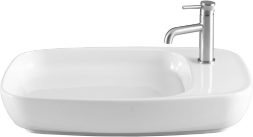 Раковина керамическая Allen Brau Liberty 4.32012.20 70х43 накладная цвет белый - фото 3