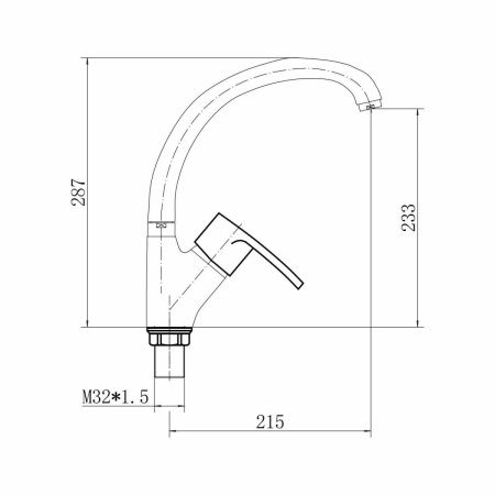 Смеситель для кухни Fashun A4165-21 на мойку бронза