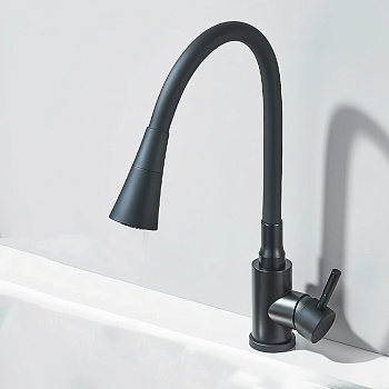 Смеситель для кухни BOCH MANN MIA B BM10421 на раковину/на столешницу черный