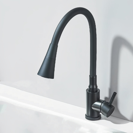 Смеситель для кухни BOCH MANN MIA B BM10421 на раковину/на столешницу черный