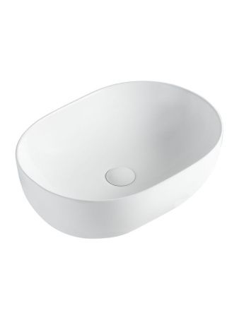 Раковина из сантехнического фарфора Orange B05-480W 50х40 накладная цвет белый