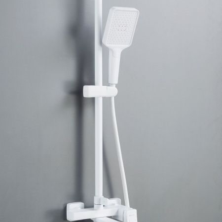 Душевая стойка Shevanik S4436C настенная цвет белый