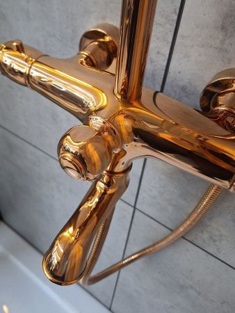 Душевая стойка AltroBagno Beatrice AltroBagnoBeatrice030403ROr настенная цвет розовое золото