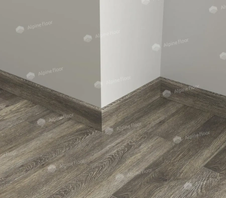 Напольный плинтус Alpine Floor Parquet Light SK 13-8 Серый толщина 1.25 см 2200х80
