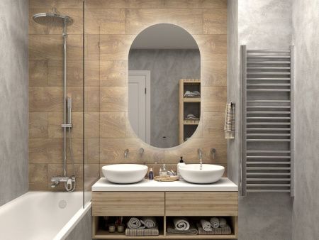 Зеркало с подсветкой Misty Зеркала (сенсорные) ТИТ-02-70/120-14 70х120 подвесное