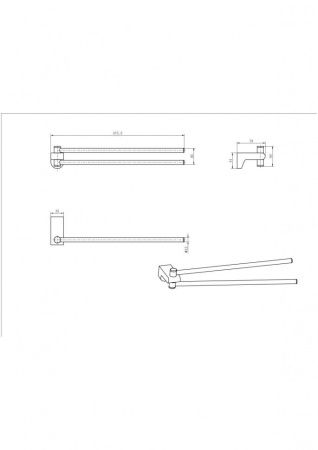 Полотенцедержатель CeramaLux Neo 51014