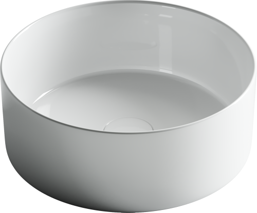 Раковина из сантехнического фарфора Ceramica Nova ELEMENT 36 см CN6032 накладная цвет белый - фото 2
