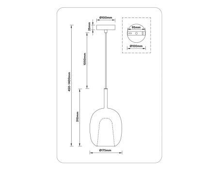 Светильник подвесной Ambrella Light Modern (Модерн) LH11121