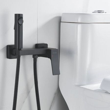 Гигиенический душ со смесителем Shevanik S4005H-1 черный