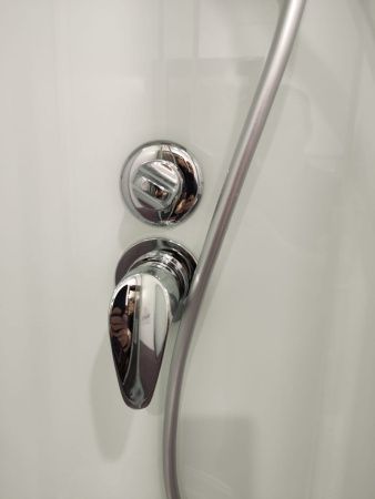 Душевая кабина Frank 181009 120х80 асимметричная с крышей ориентация правая