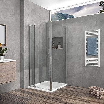 Душевой уголок Vincea Intra VSR-1I901090CL 100х90 стекло прозрачное профиль хром глянцевый без поддона