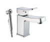 Комплект: смеситель с гигиеническим душем Wasserkraft Aller 1060 1068 на раковину хром