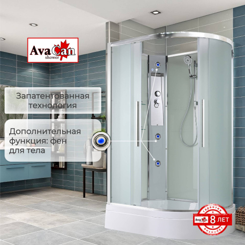 Душевая кабина AvaCan EM EM3812LN 120х80 асимметричная без крыши ориентация левая - фото 5 Душевая кабина AvaCan EM EM3812LN 120х80 асимметричная без крыши ориентация левая - фото 5