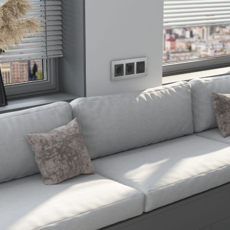 Рамка на 3 поста Werkel AluMax (АлуМакс) 4690389204067