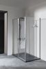 Душевой уголок Allen Brau Priority 3.31038.BA + 3.31044.BA 160х90 стекло прозрачное профиль серебро без поддона