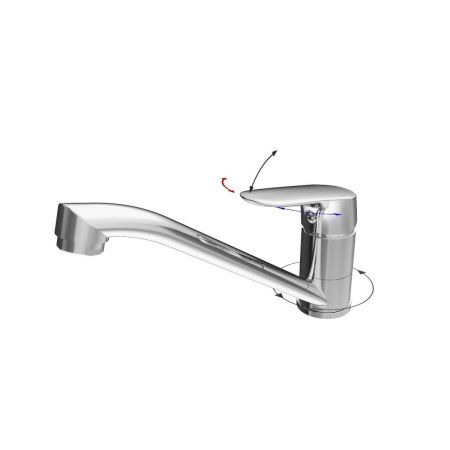 Смеситель для кухни Tokito TAKASE TOK-TAK-1012 на мойку хром