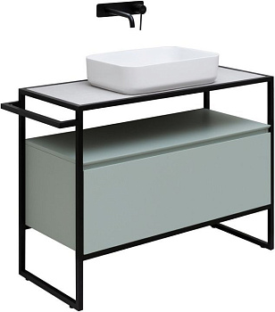 Тумба под раковину Allen Brau Priority 1.31003.PWM 100х45х75 напольная цвет зеленый