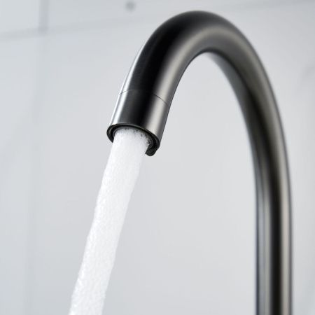 Смеситель для кухни Shevanik S5053T на мойку оружейная сталь