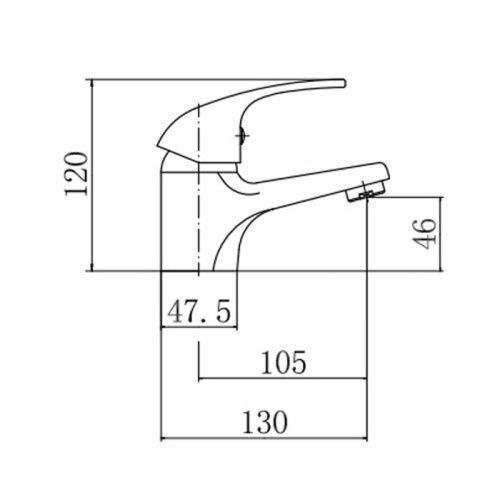 Смеситель Fashun A1003 на раковину хром - фото 3