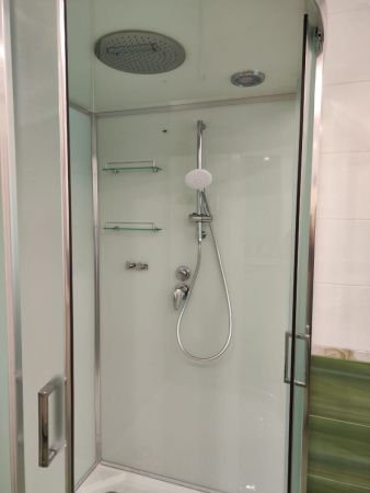 Душевая кабина Frank 200777 80х80 четверть круга с крышей ориентация универсальная