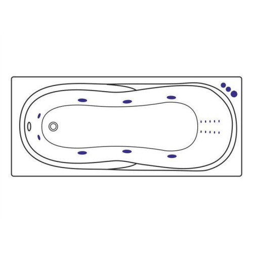 Ванна гидромассажная Excellent SEKWANA WAEX.SEK17.SMARTNANO.GL 170х75 прямоугольная - фото 2