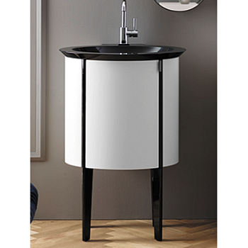 Тумба с раковиной Burgbad Diva 2.0 SFJL059 L F3046 C0032*1 59х49х85 напольная цвет белый глянцевый