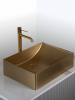 Раковина из нержавеющей стали AltroBagno Futuro AltroBagnoFuturo001013OrSp 50х30 накладная цвет золото