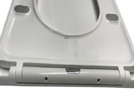 Унитаз приставной CeramaLux 3176 белый с сиденьем микролифт безободковый каскадный смыв