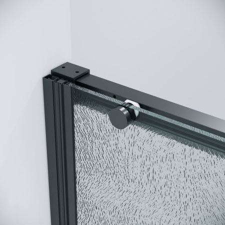 Душевая дверь Grossman Galaxy 1/2.K33.01.80L.21.02 80х195 стекло шиншилла профиль черный