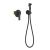 Смеситель для ванны и душа Timo Anni 2789/03SM настенный черный матовый