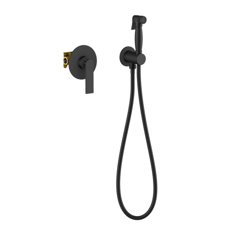 Смеситель для ванны и душа Timo Anni 2789/03SM настенный черный матовый