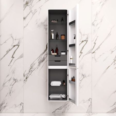 Шкаф-пенал Am.Pm Sensation M30CHR0406WG 40х160 подвесной цвет белый