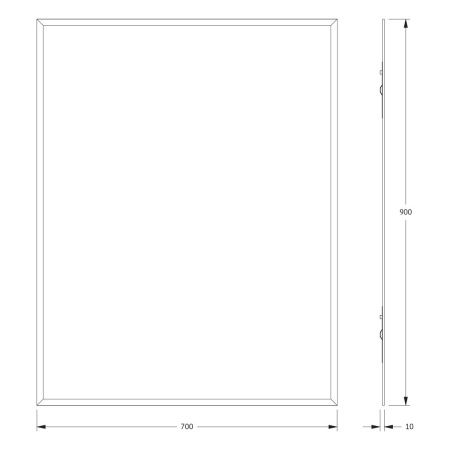 Зеркало Evoform Comfort BY 0926 70х90 подвесное